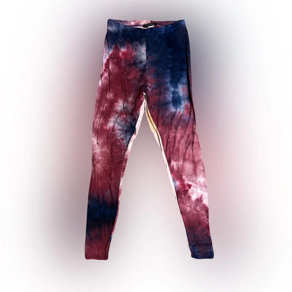 Pink Tie-Dye Leggings Medium